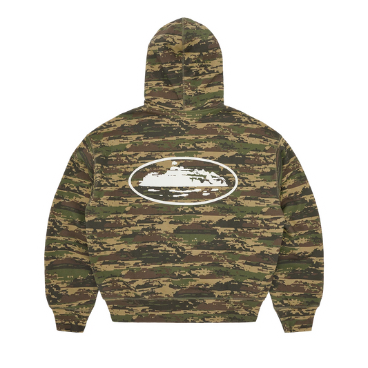 ISLAND PUFF PRINT ZIP HOODIE
