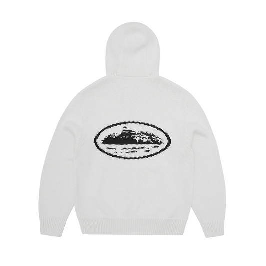 ALCATRAZ HEAVY KNIT ZIP HOODIE