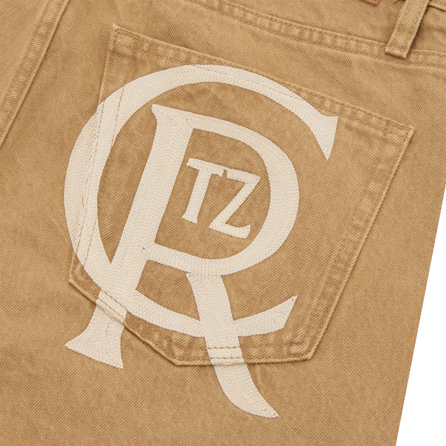CREST CHAINSTITCH BAGGY JEANS