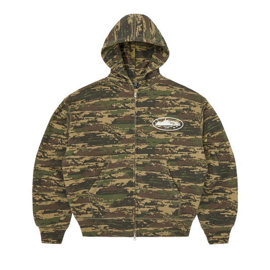 ISLAND PUFF PRINT ZIP HOODIE