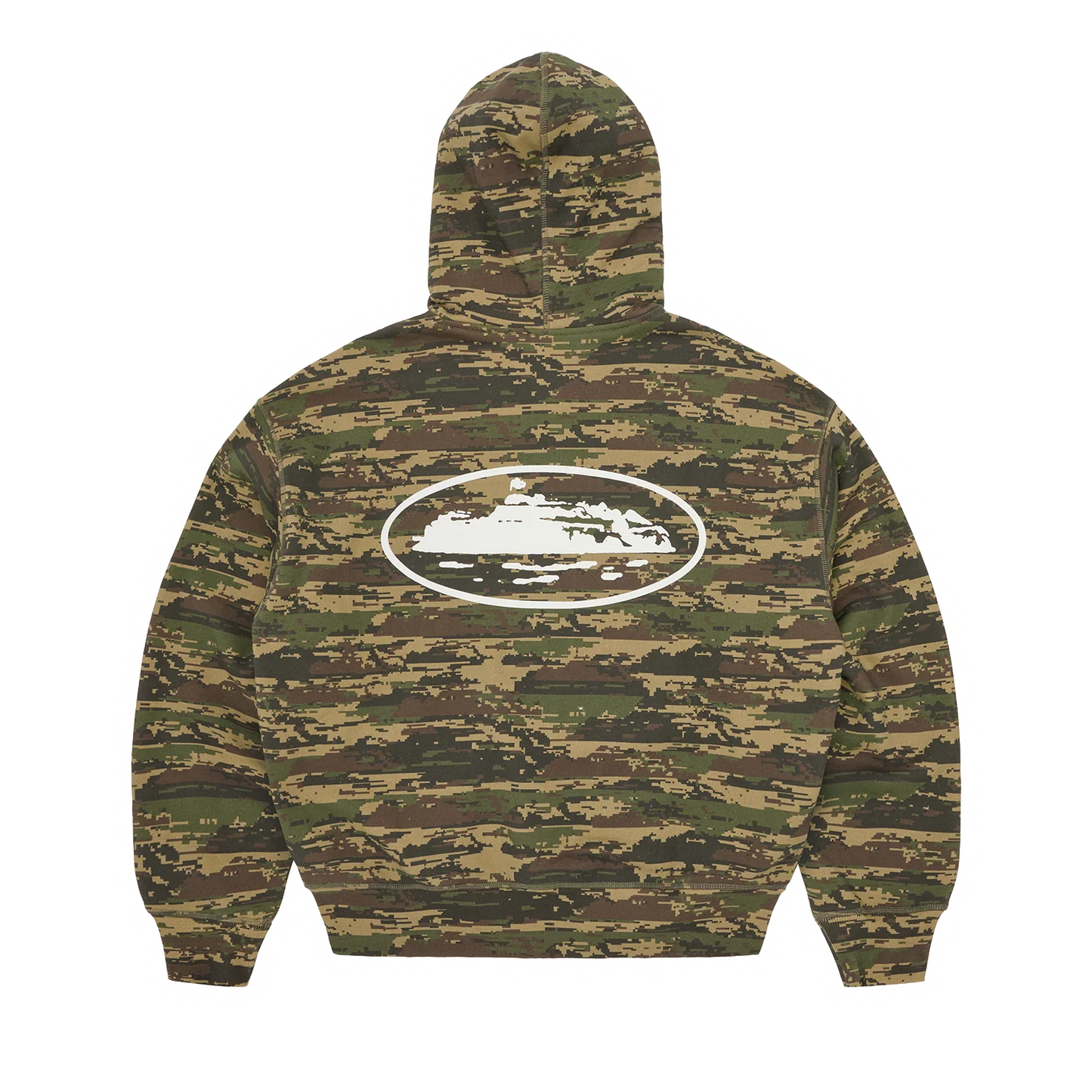 ISLAND PUFF PRINT ZIP HOODIE