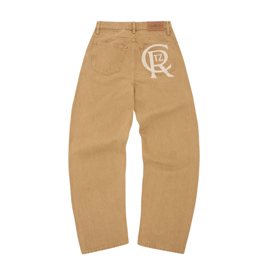 CREST CHAINSTITCH BAGGY JEANS