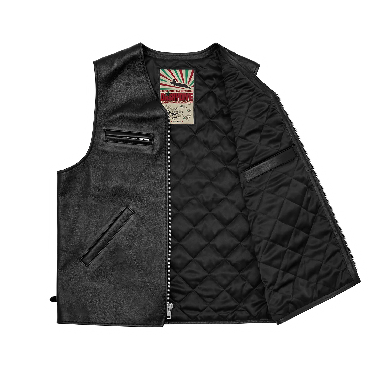 SKYDIVE LEATHER VEST
