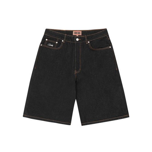 DUAL STRIPE DENIM SHORT
