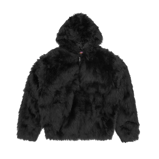 HOODED FUR JACKET